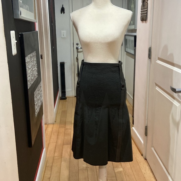 Haute - Rare Genuine Italian leather skirt 2/4 - Picture 13 of 16